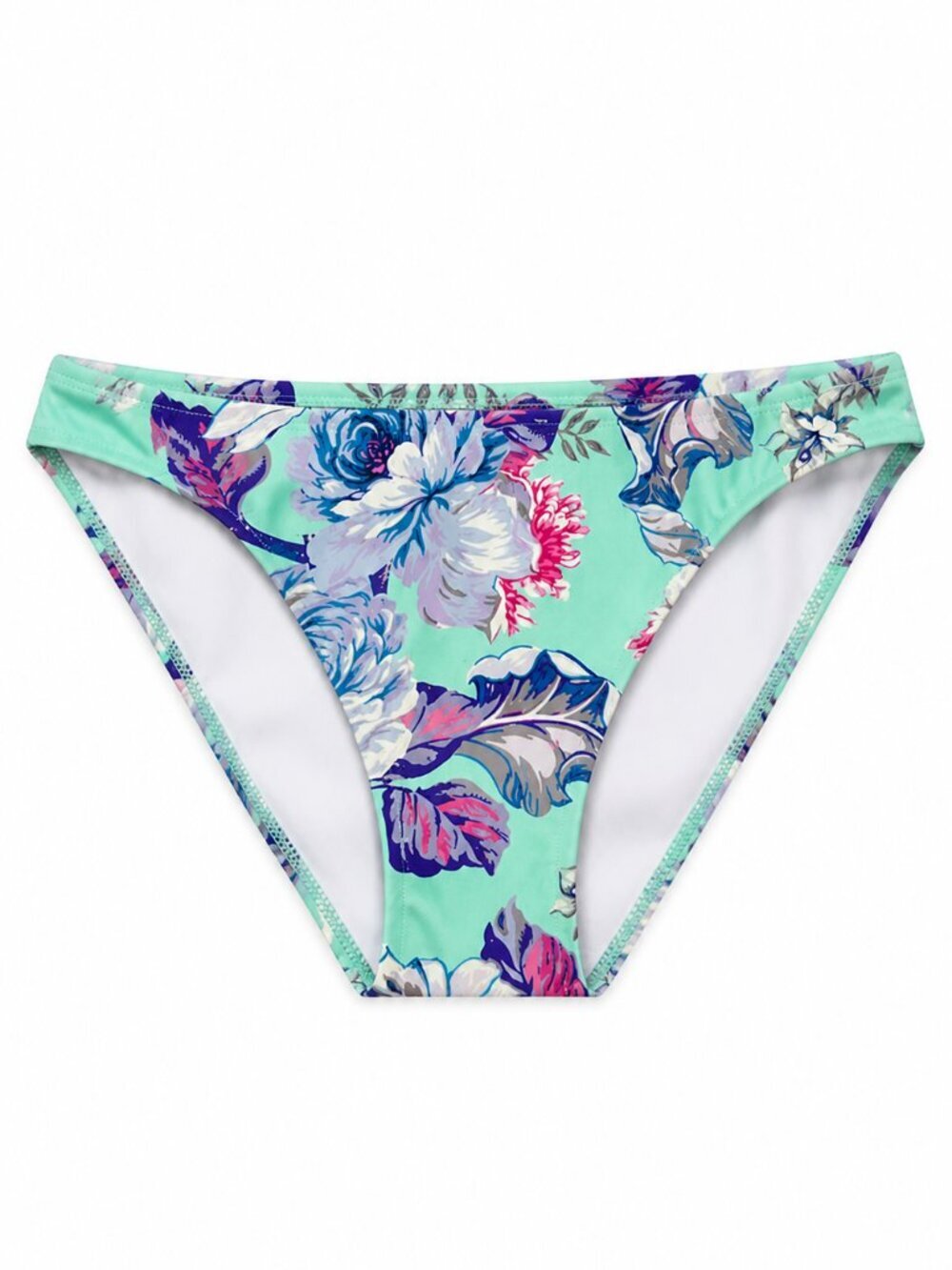 Nanette Lepore Bikini Bottom Size 10 Floral Mint Mid Rise